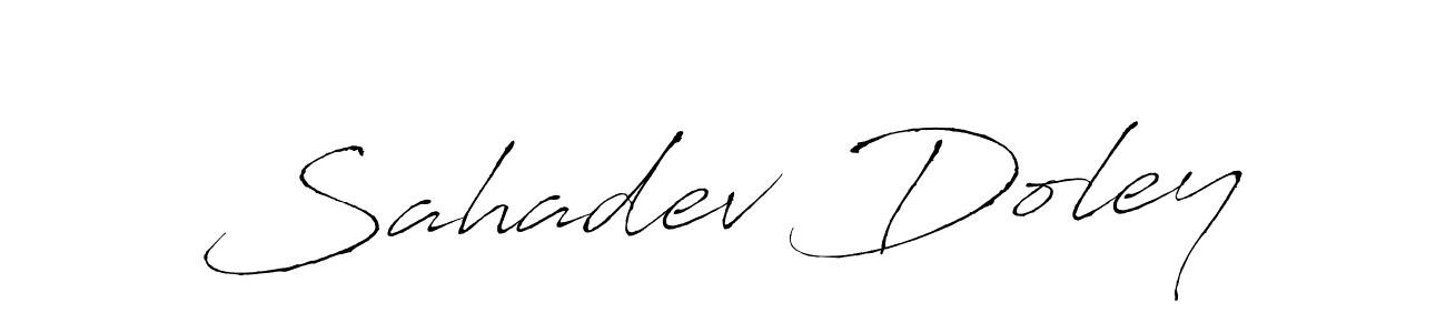 Antro_Vectra is a professional signature style that is perfect for those who want to add a touch of class to their signature. It is also a great choice for those who want to make their signature more unique. Get Sahadev Doley name to fancy signature for free. Sahadev Doley signature style 6 images and pictures png
