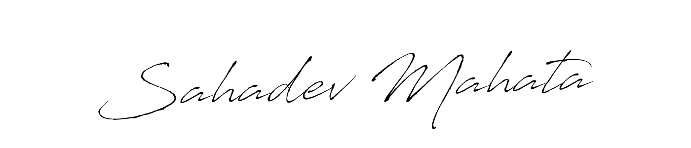 Sahadev Mahata stylish signature style. Best Handwritten Sign (Antro_Vectra) for my name. Handwritten Signature Collection Ideas for my name Sahadev Mahata. Sahadev Mahata signature style 6 images and pictures png