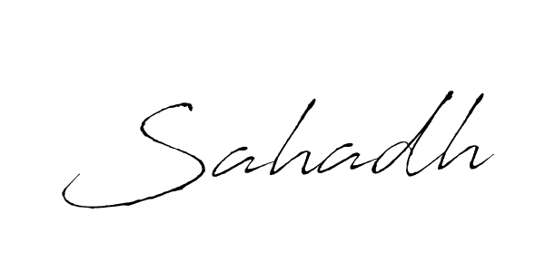 Use a signature maker to create a handwritten signature online. With this signature software, you can design (Antro_Vectra) your own signature for name Sahadh. Sahadh signature style 6 images and pictures png
