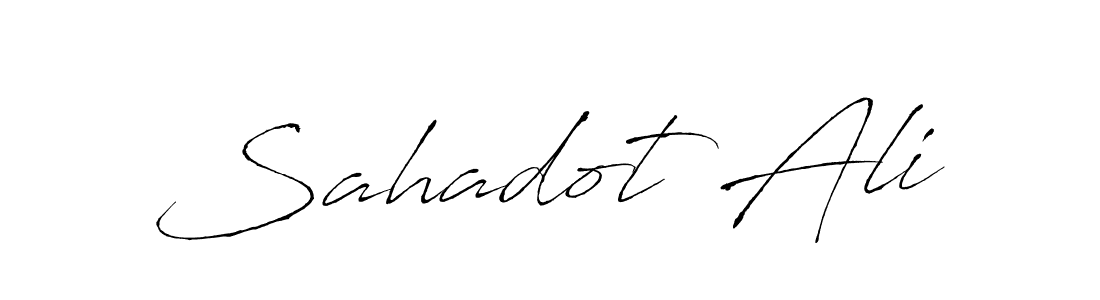 Design your own signature with our free online signature maker. With this signature software, you can create a handwritten (Antro_Vectra) signature for name Sahadot Ali. Sahadot Ali signature style 6 images and pictures png