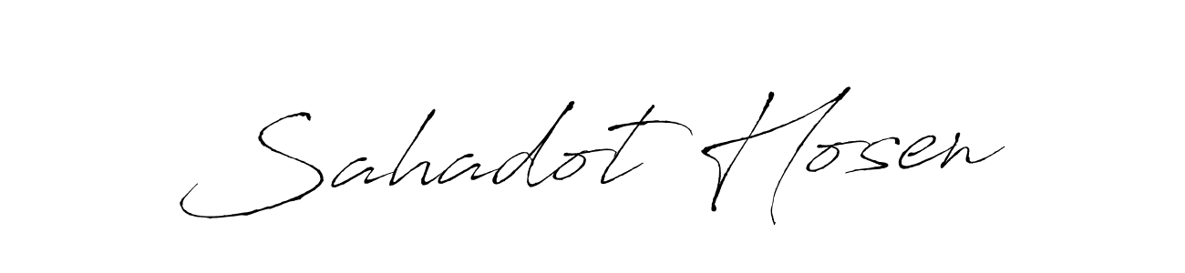 The best way (Antro_Vectra) to make a short signature is to pick only two or three words in your name. The name Sahadot Hosen include a total of six letters. For converting this name. Sahadot Hosen signature style 6 images and pictures png