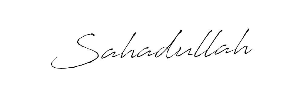 How to make Sahadullah signature? Antro_Vectra is a professional autograph style. Create handwritten signature for Sahadullah name. Sahadullah signature style 6 images and pictures png