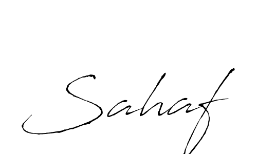 Make a beautiful signature design for name Sahaf. With this signature (Antro_Vectra) style, you can create a handwritten signature for free. Sahaf signature style 6 images and pictures png