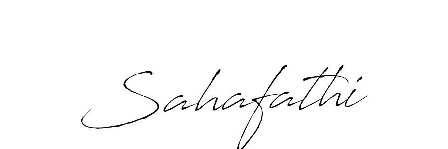 How to make Sahafathi signature? Antro_Vectra is a professional autograph style. Create handwritten signature for Sahafathi name. Sahafathi signature style 6 images and pictures png