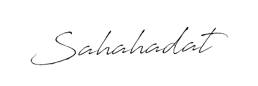 Create a beautiful signature design for name Sahahadat. With this signature (Antro_Vectra) fonts, you can make a handwritten signature for free. Sahahadat signature style 6 images and pictures png