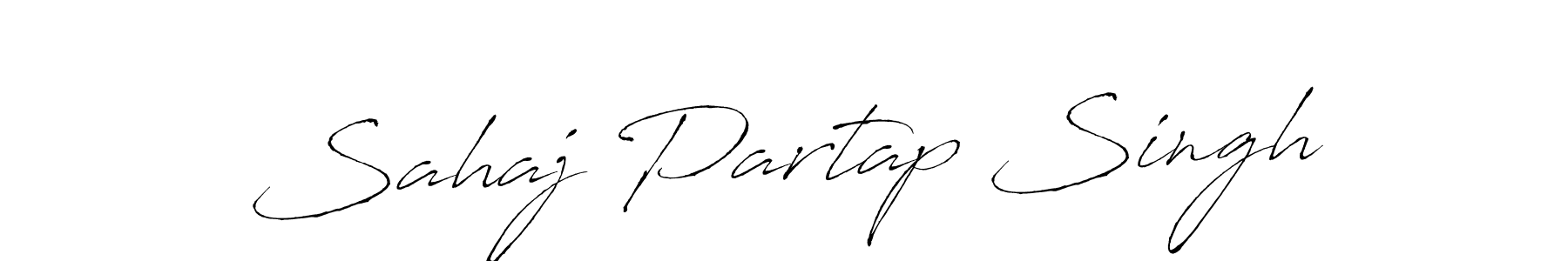 Design your own signature with our free online signature maker. With this signature software, you can create a handwritten (Antro_Vectra) signature for name Sahaj Partap Singh. Sahaj Partap Singh signature style 6 images and pictures png