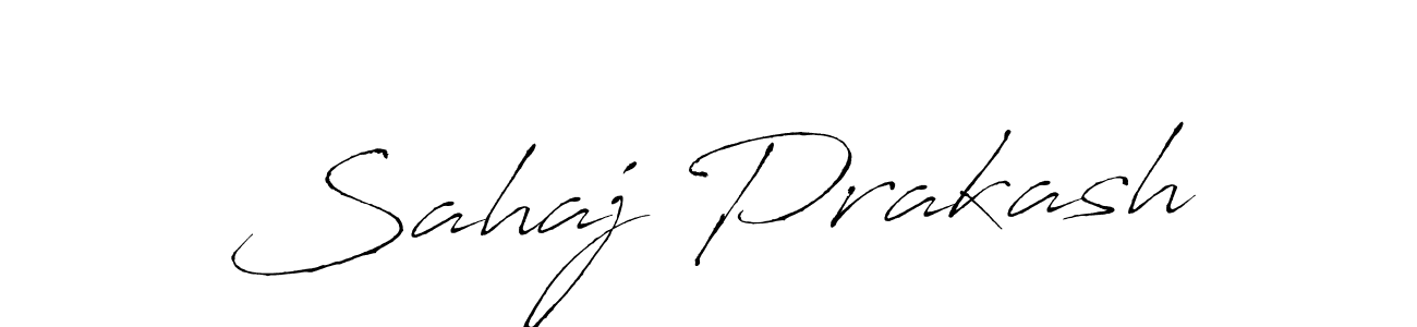It looks lik you need a new signature style for name Sahaj Prakash. Design unique handwritten (Antro_Vectra) signature with our free signature maker in just a few clicks. Sahaj Prakash signature style 6 images and pictures png