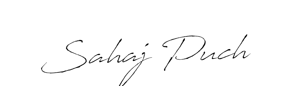 How to Draw Sahaj Puch signature style? Antro_Vectra is a latest design signature styles for name Sahaj Puch. Sahaj Puch signature style 6 images and pictures png