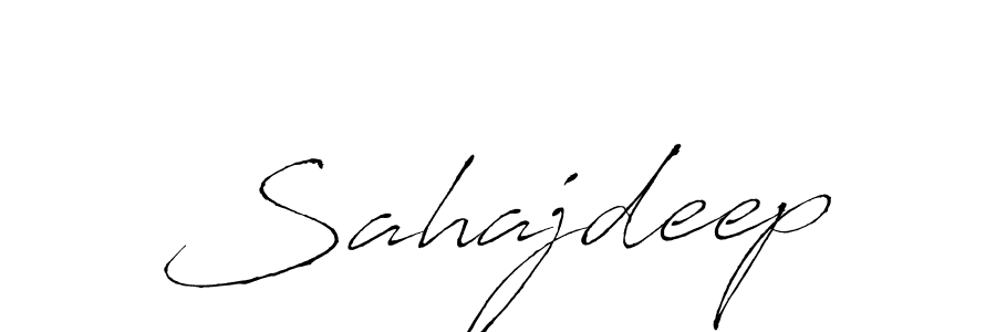 Design your own signature with our free online signature maker. With this signature software, you can create a handwritten (Antro_Vectra) signature for name Sahajdeep. Sahajdeep signature style 6 images and pictures png