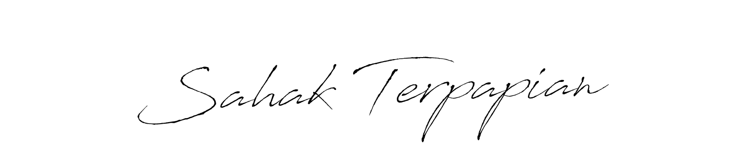 if you are searching for the best signature style for your name Sahak Terpapian. so please give up your signature search. here we have designed multiple signature styles  using Antro_Vectra. Sahak Terpapian signature style 6 images and pictures png