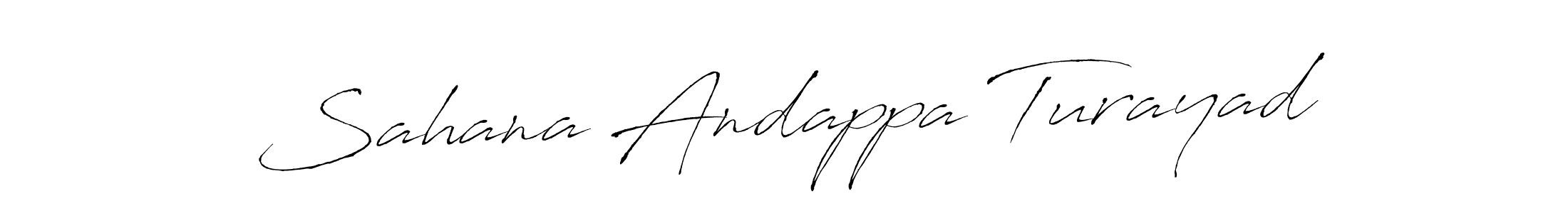 Also we have Sahana Andappa Turayad name is the best signature style. Create professional handwritten signature collection using Antro_Vectra autograph style. Sahana Andappa Turayad signature style 6 images and pictures png