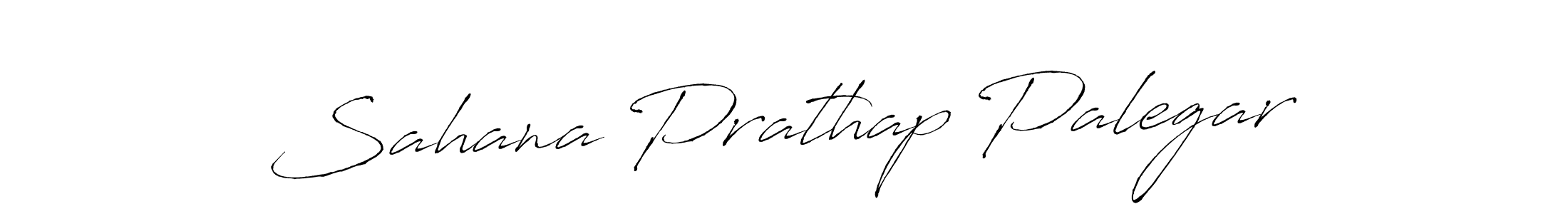 Sahana Prathap Palegar stylish signature style. Best Handwritten Sign (Antro_Vectra) for my name. Handwritten Signature Collection Ideas for my name Sahana Prathap Palegar. Sahana Prathap Palegar signature style 6 images and pictures png