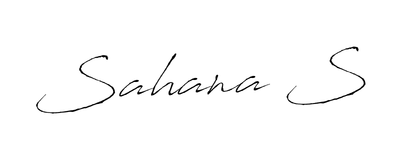 Make a beautiful signature design for name Sahana S. Use this online signature maker to create a handwritten signature for free. Sahana S signature style 6 images and pictures png