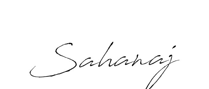 Design your own signature with our free online signature maker. With this signature software, you can create a handwritten (Antro_Vectra) signature for name Sahanaj. Sahanaj signature style 6 images and pictures png