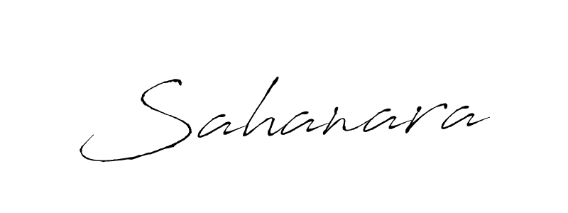 How to make Sahanara name signature. Use Antro_Vectra style for creating short signs online. This is the latest handwritten sign. Sahanara signature style 6 images and pictures png