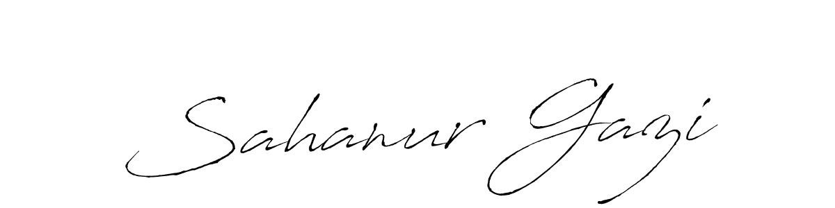 The best way (Antro_Vectra) to make a short signature is to pick only two or three words in your name. The name Sahanur Gazi include a total of six letters. For converting this name. Sahanur Gazi signature style 6 images and pictures png