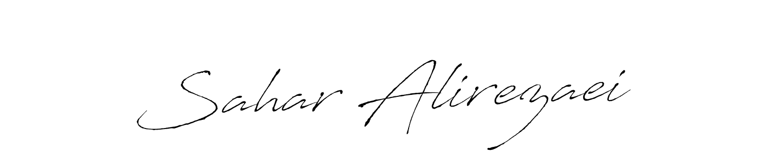 It looks lik you need a new signature style for name Sahar Alirezaei. Design unique handwritten (Antro_Vectra) signature with our free signature maker in just a few clicks. Sahar Alirezaei signature style 6 images and pictures png