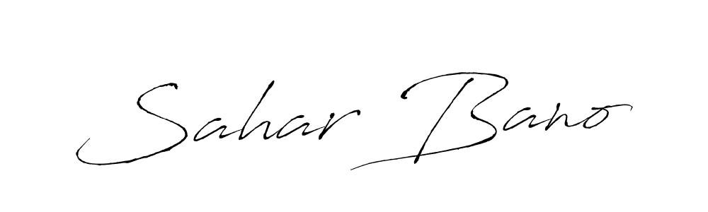 You should practise on your own different ways (Antro_Vectra) to write your name (Sahar Bano) in signature. don't let someone else do it for you. Sahar Bano signature style 6 images and pictures png