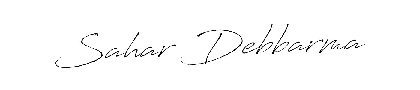 How to make Sahar Debbarma signature? Antro_Vectra is a professional autograph style. Create handwritten signature for Sahar Debbarma name. Sahar Debbarma signature style 6 images and pictures png