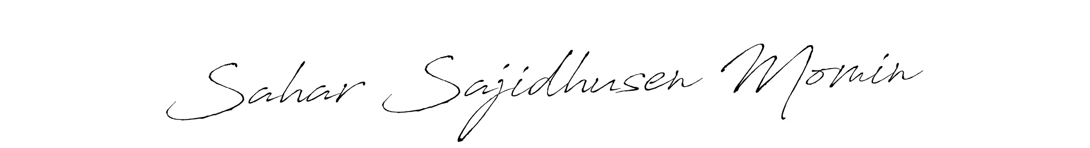 How to make Sahar Sajidhusen Momin signature? Antro_Vectra is a professional autograph style. Create handwritten signature for Sahar Sajidhusen Momin name. Sahar Sajidhusen Momin signature style 6 images and pictures png