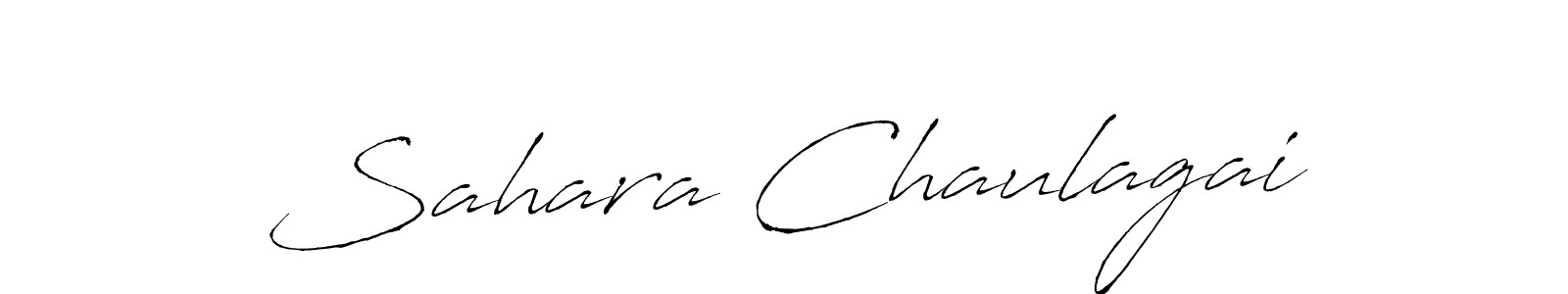 Sahara Chaulagai stylish signature style. Best Handwritten Sign (Antro_Vectra) for my name. Handwritten Signature Collection Ideas for my name Sahara Chaulagai. Sahara Chaulagai signature style 6 images and pictures png