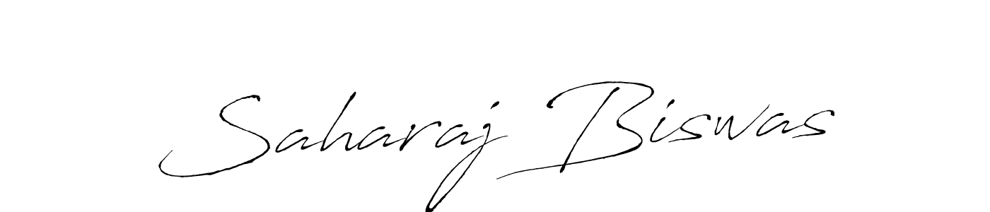 How to make Saharaj Biswas name signature. Use Antro_Vectra style for creating short signs online. This is the latest handwritten sign. Saharaj Biswas signature style 6 images and pictures png