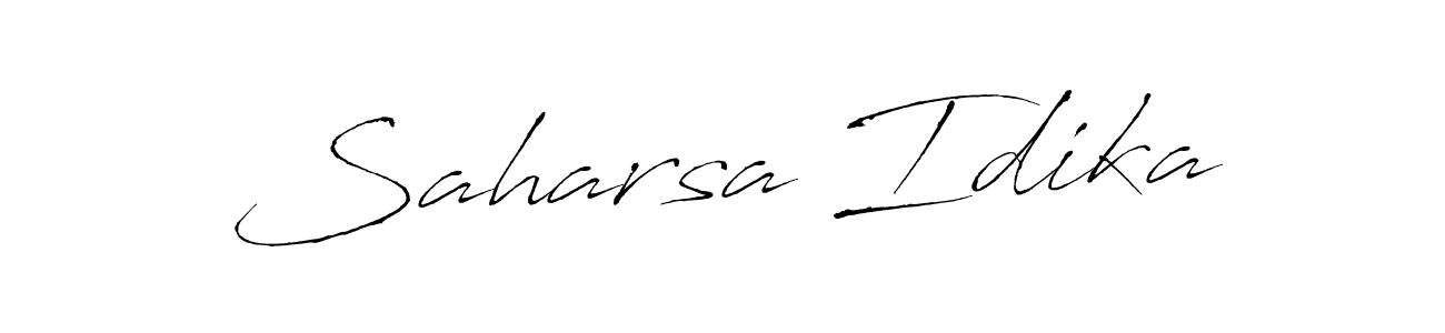 It looks lik you need a new signature style for name Saharsa Idika. Design unique handwritten (Antro_Vectra) signature with our free signature maker in just a few clicks. Saharsa Idika signature style 6 images and pictures png
