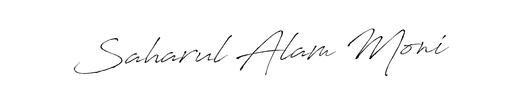 Design your own signature with our free online signature maker. With this signature software, you can create a handwritten (Antro_Vectra) signature for name Saharul Alam Moni. Saharul Alam Moni signature style 6 images and pictures png