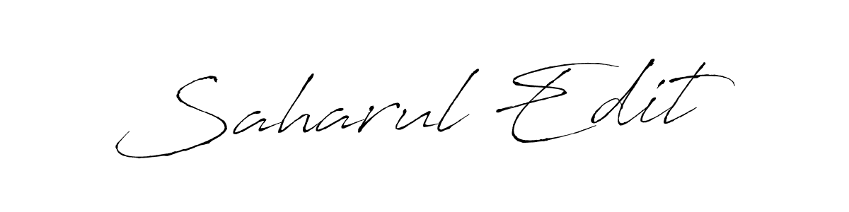 Make a beautiful signature design for name Saharul Edit. Use this online signature maker to create a handwritten signature for free. Saharul Edit signature style 6 images and pictures png