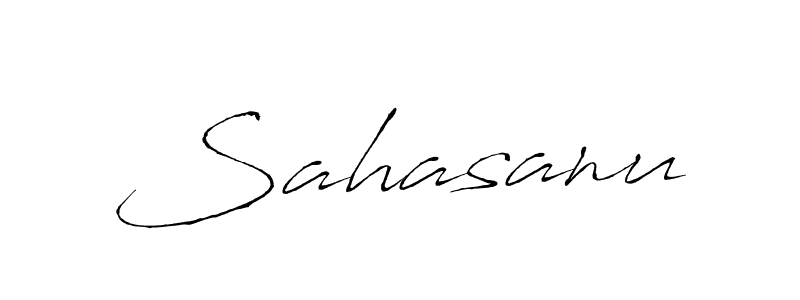 Design your own signature with our free online signature maker. With this signature software, you can create a handwritten (Antro_Vectra) signature for name Sahasanu. Sahasanu signature style 6 images and pictures png