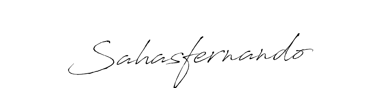 Design your own signature with our free online signature maker. With this signature software, you can create a handwritten (Antro_Vectra) signature for name Sahasfernando. Sahasfernando signature style 6 images and pictures png