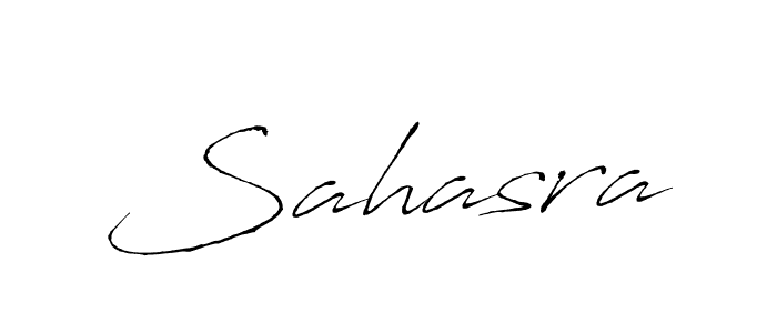 Make a beautiful signature design for name Sahasra. With this signature (Antro_Vectra) style, you can create a handwritten signature for free. Sahasra signature style 6 images and pictures png