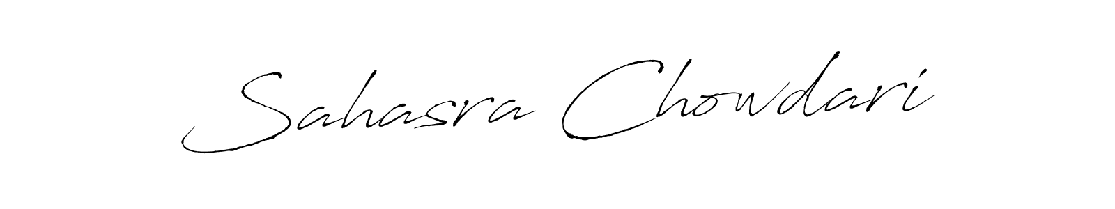 Also we have Sahasra Chowdari name is the best signature style. Create professional handwritten signature collection using Antro_Vectra autograph style. Sahasra Chowdari signature style 6 images and pictures png