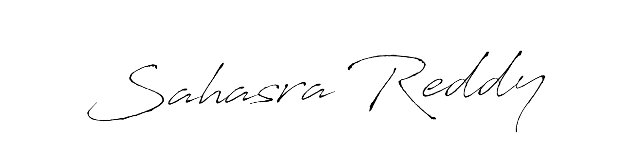 Sahasra Reddy stylish signature style. Best Handwritten Sign (Antro_Vectra) for my name. Handwritten Signature Collection Ideas for my name Sahasra Reddy. Sahasra Reddy signature style 6 images and pictures png