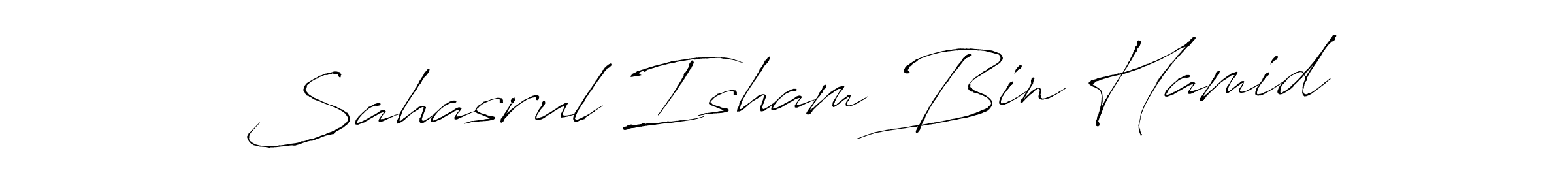This is the best signature style for the Sahasrul Isham Bin Hamid name. Also you like these signature font (Antro_Vectra). Mix name signature. Sahasrul Isham Bin Hamid signature style 6 images and pictures png