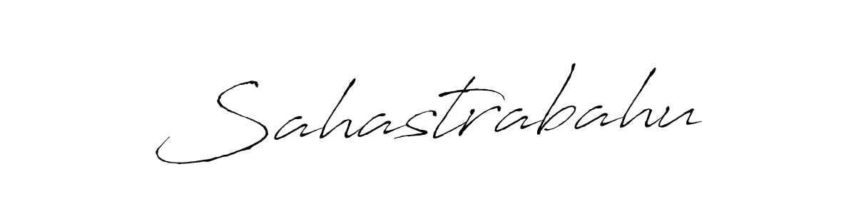 Design your own signature with our free online signature maker. With this signature software, you can create a handwritten (Antro_Vectra) signature for name Sahastrabahu. Sahastrabahu signature style 6 images and pictures png