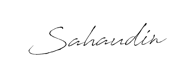 How to make Sahaudin signature? Antro_Vectra is a professional autograph style. Create handwritten signature for Sahaudin name. Sahaudin signature style 6 images and pictures png