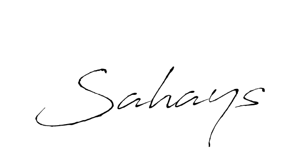 How to make Sahays name signature. Use Antro_Vectra style for creating short signs online. This is the latest handwritten sign. Sahays signature style 6 images and pictures png