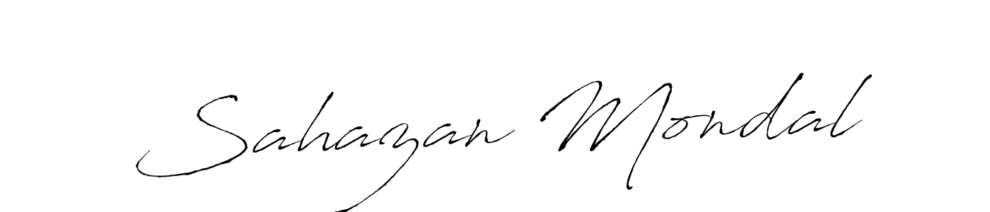 Use a signature maker to create a handwritten signature online. With this signature software, you can design (Antro_Vectra) your own signature for name Sahazan Mondal. Sahazan Mondal signature style 6 images and pictures png