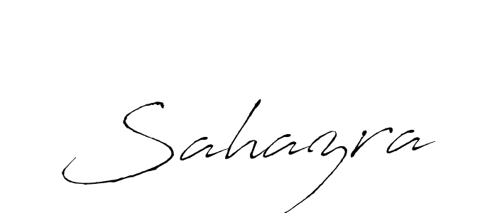 Create a beautiful signature design for name Sahazra. With this signature (Antro_Vectra) fonts, you can make a handwritten signature for free. Sahazra signature style 6 images and pictures png