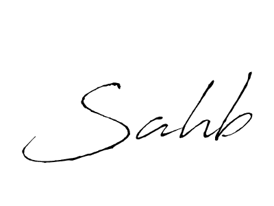 Also we have Sahb name is the best signature style. Create professional handwritten signature collection using Antro_Vectra autograph style. Sahb signature style 6 images and pictures png