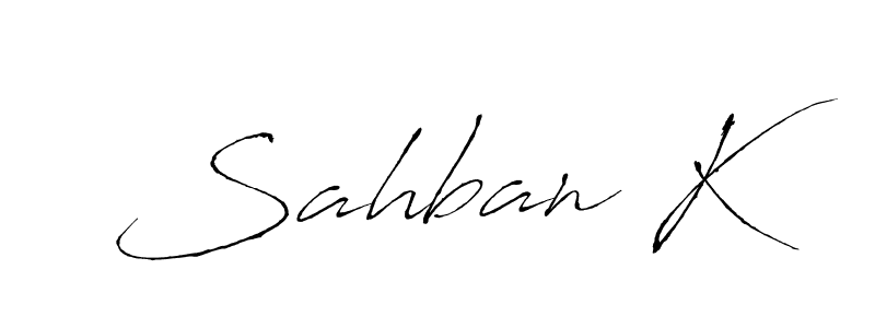 Make a beautiful signature design for name Sahban K. Use this online signature maker to create a handwritten signature for free. Sahban K signature style 6 images and pictures png