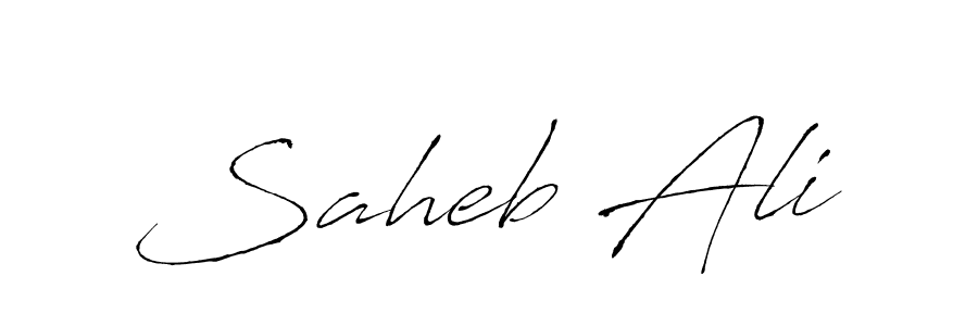 Saheb Ali stylish signature style. Best Handwritten Sign (Antro_Vectra) for my name. Handwritten Signature Collection Ideas for my name Saheb Ali. Saheb Ali signature style 6 images and pictures png