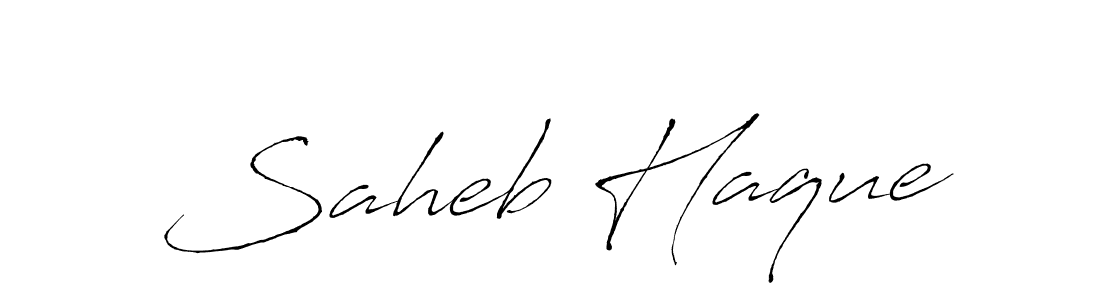 Make a beautiful signature design for name Saheb Haque. Use this online signature maker to create a handwritten signature for free. Saheb Haque signature style 6 images and pictures png