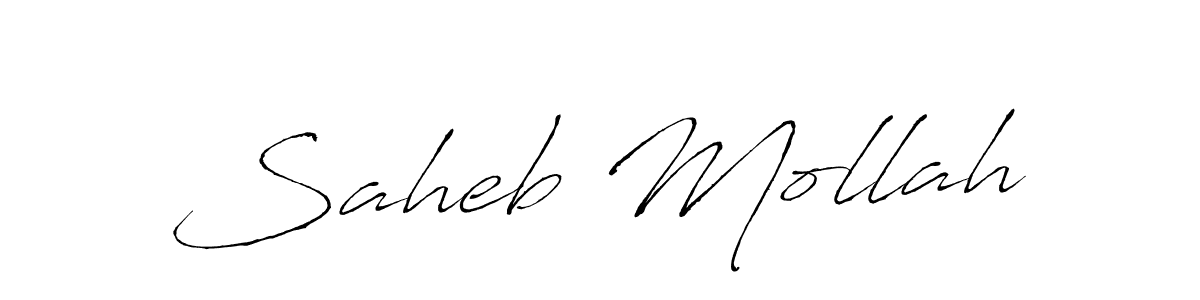 Also we have Saheb Mollah name is the best signature style. Create professional handwritten signature collection using Antro_Vectra autograph style. Saheb Mollah signature style 6 images and pictures png