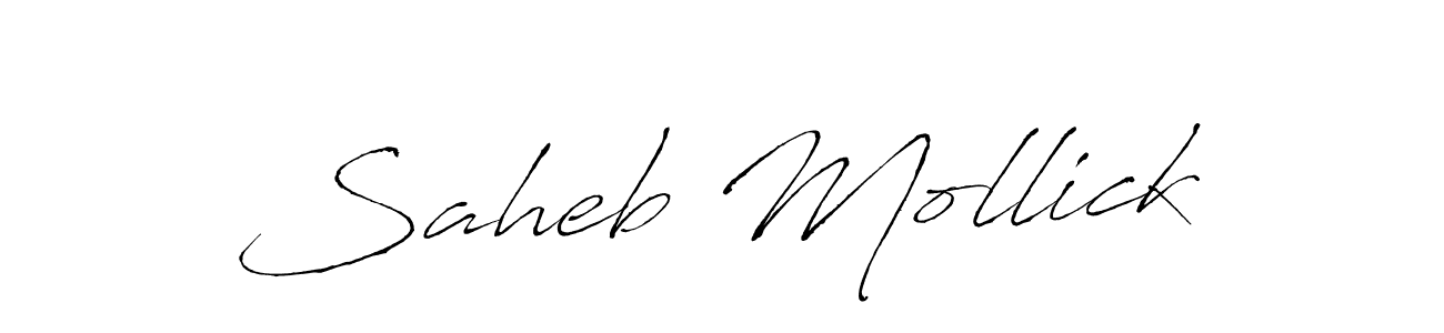 Also You can easily find your signature by using the search form. We will create Saheb Mollick name handwritten signature images for you free of cost using Antro_Vectra sign style. Saheb Mollick signature style 6 images and pictures png