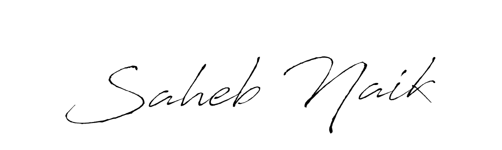 How to make Saheb Naik name signature. Use Antro_Vectra style for creating short signs online. This is the latest handwritten sign. Saheb Naik signature style 6 images and pictures png