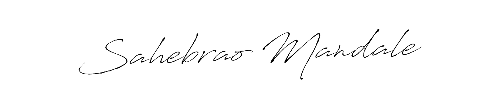 Also we have Sahebrao Mandale name is the best signature style. Create professional handwritten signature collection using Antro_Vectra autograph style. Sahebrao Mandale signature style 6 images and pictures png