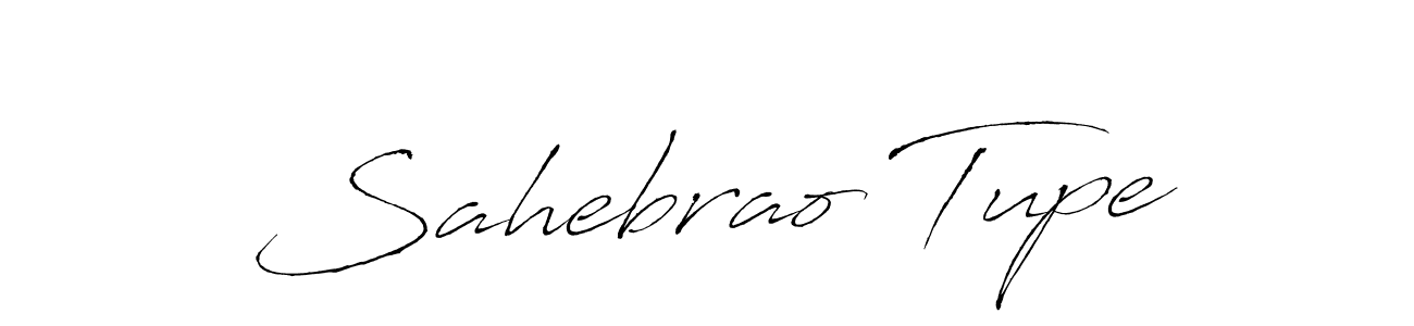 How to make Sahebrao Tupe name signature. Use Antro_Vectra style for creating short signs online. This is the latest handwritten sign. Sahebrao Tupe signature style 6 images and pictures png