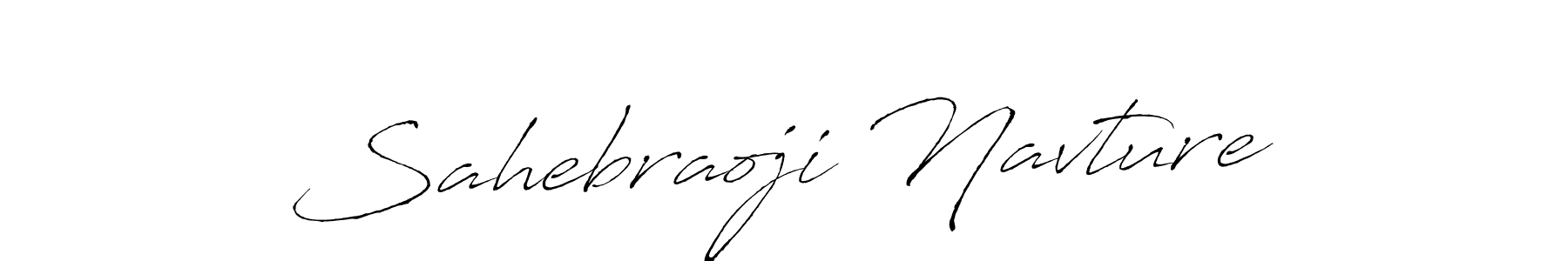 How to make Sahebraoji Navture signature? Antro_Vectra is a professional autograph style. Create handwritten signature for Sahebraoji Navture name. Sahebraoji Navture signature style 6 images and pictures png